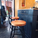 The Effervescent - Modern Bar Stool With Back, Modern Counter Height Stools, Urban Style Counter Stool/Bar Stool with Back, Boho Bar Stool
