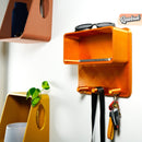 Floating Wall Shelf, Magnetic Key Holder