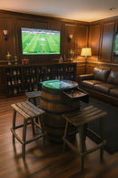Bourbon Barrel Arcade Table- 60 Retro 8 bit Games Included