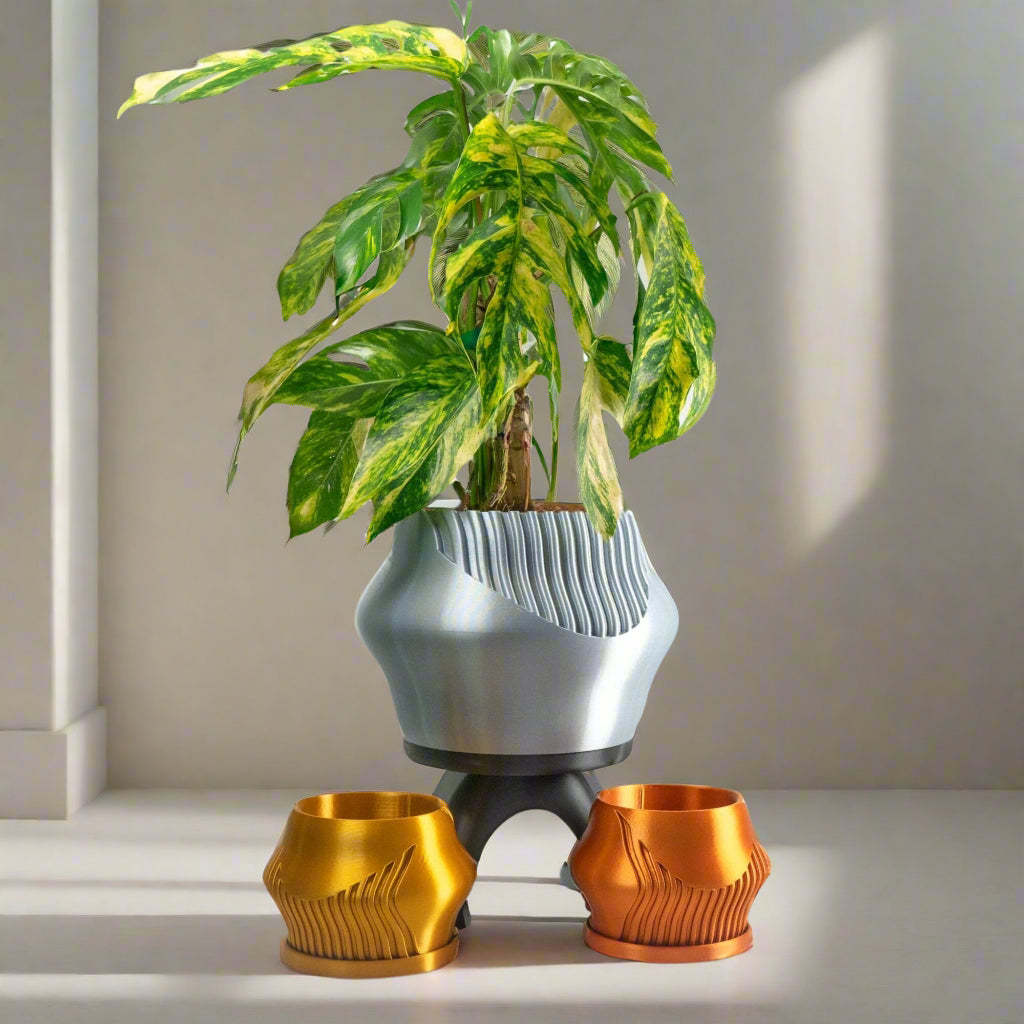 Rorqual Cascade Plant Pot with Drainage, photo 2 of 12