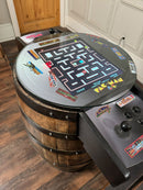 Bourbon Barrel Arcade Table- 60 Retro 8 bit Games Included