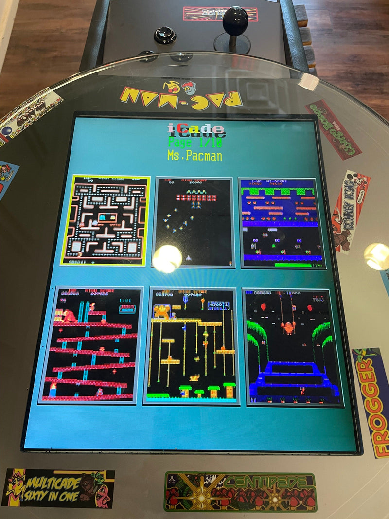 Bourbon Barrel Arcade Table- 60 Retro 8 bit Games Included