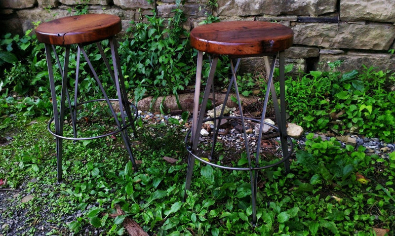 Counter Height Stool, Counter Stools, Bar Stools Counter Height, Rustic Bar Stools /ICE CREAM/ Reclaimed Wood Stool, Modern Farmhouse Stools