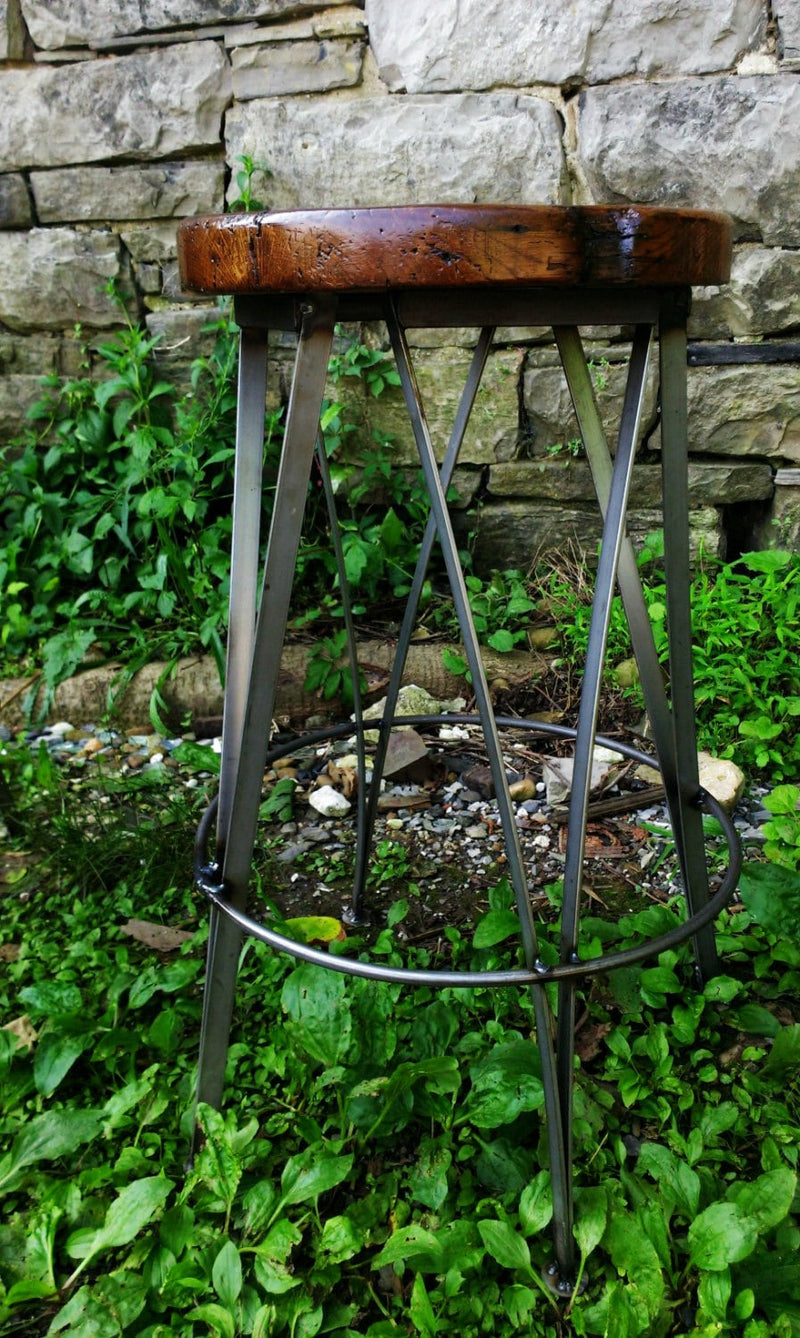 Counter Height Stool, Counter Stools, Bar Stools Counter Height, Rustic Bar Stools /ICE CREAM/ Reclaimed Wood Stool, Modern Farmhouse Stools