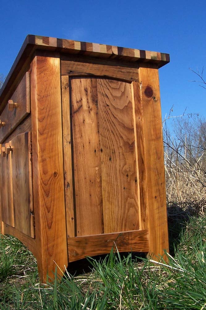 Kitchen Island Block, Butcher Block Island, Wood Island Base,  Table With Drawers, Wood Butcher Table, Wood Block Table, Cabinet Base Table