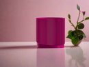 Mid-Century Ribbed Planter with Drainage and Saucer in Multiple Colors, 3D Printed Planter with Unique Modern Design, Lightweight, Wave