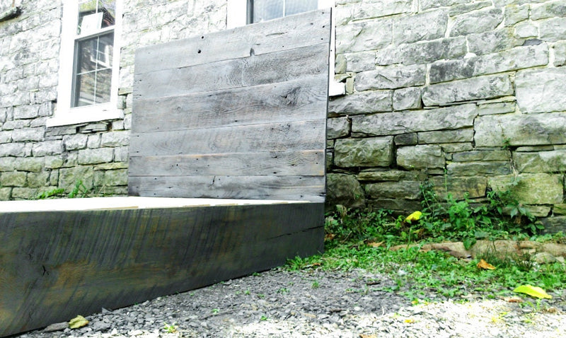 Wood Platform Bed, Barn Wood Bed, Reclaimed Wood Platform, King Platform Bed, Grey Wood Platform, Farmhouse Bed Platform