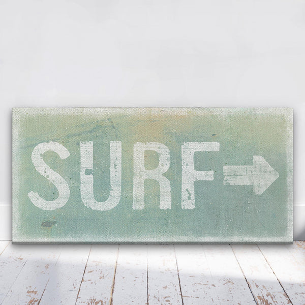 Distressed Surf Sign - Surf Shack Canvas Sign