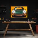 Retro Car Neon Wall Art - UV Printed Plexiglass LED Sign for Garage, Man Cave, Office & Game Room - Adjustable Dimmer Light