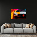 Luxury Sports Car Neon Wall Art - UV Printed LED Plexiglass Sign for Garage, Man Cave & Showroom - Adjustable Light and Free Shipping