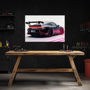 Race Car Neon Wall Art - UV Printed LED Plexiglass Sign for Garage, Man Cave & Track Lovers - Adjustable Light and  Free Shipping