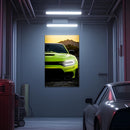 Modern Muscle Car Neon Wall Art - UV Printed LED Plexiglass Sign for Garage, Man Cave & Racing Fans - Adjustable Light and Free Shipping