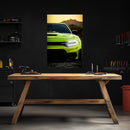 Modern Muscle Car Neon Wall Art - UV Printed LED Plexiglass Sign for Garage, Man Cave & Racing Fans - Adjustable Light and Free Shipping