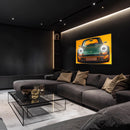 LED Retro Car Wall Art – UV‑Printed Acrylic with Dimmer Remote