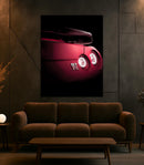 LED Sports Car Tail Light Wall Art – UV Print Acrylic, Includes Free Remote