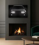 UV‑Printed Plexiglass Classic Sport Car Front Art with LED Halo