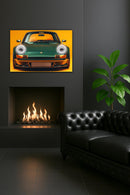 LED Retro Car Wall Art – UV‑Printed Acrylic with Dimmer Remote