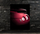 LED Sports Car Tail Light Wall Art – UV Print Acrylic, Includes Free Remote