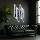Acrylic UV‑Printed LED Car Wall Art with Dimmer