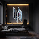 Acrylic UV‑Printed LED Car Wall Art with Dimmer