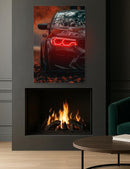 Car LED Plexiglass Wall Sign with Dimmer – UV‑Printed Neon Garage Art