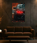 Car LED Plexiglass Wall Sign with Dimmer – UV‑Printed Neon Garage Art