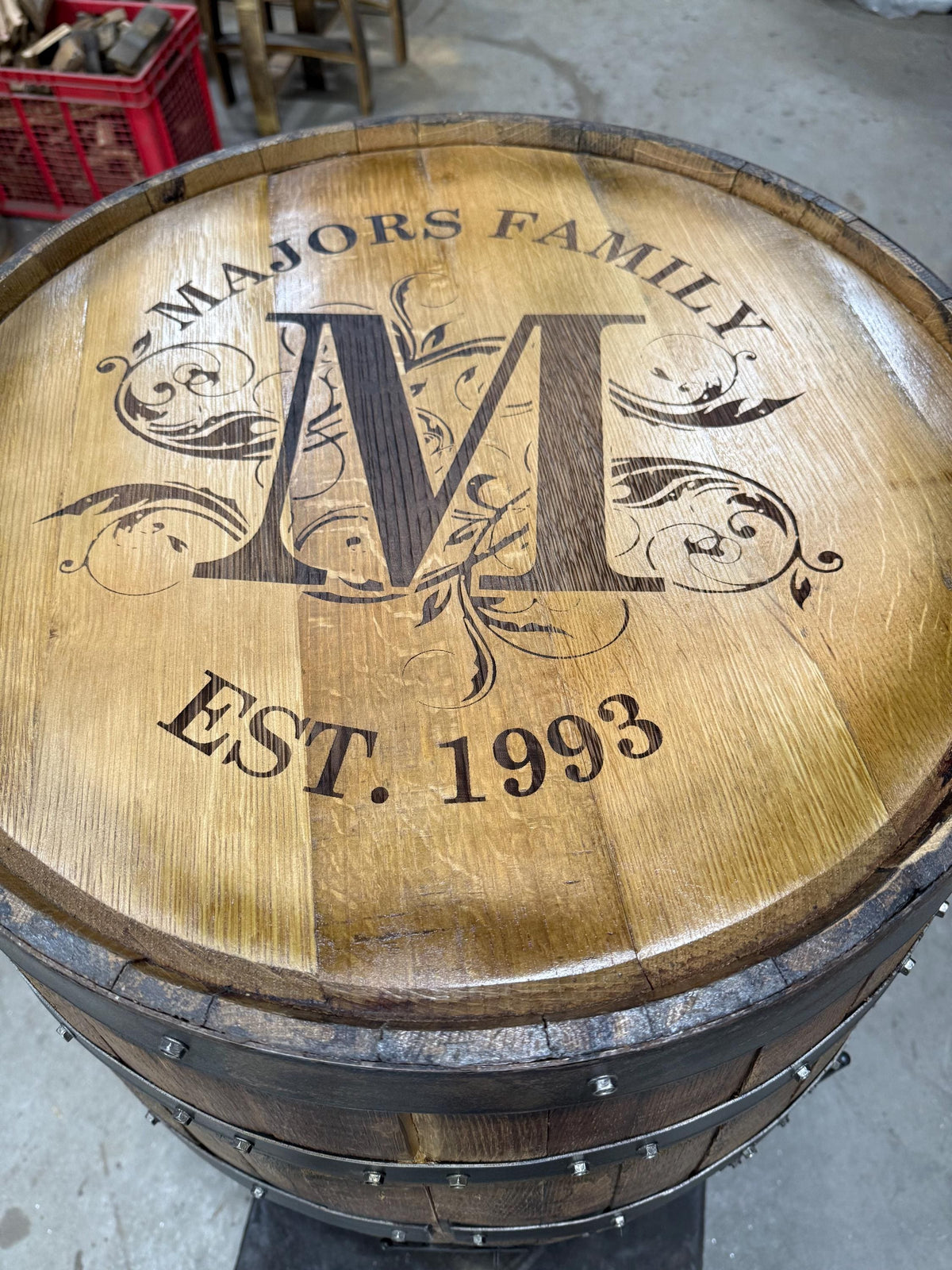 Whiskey Barrel Pool/Billiards Cabinet, photo 17 of 20