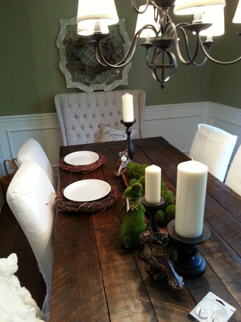 Farmhouse Dining Table with Post Legs