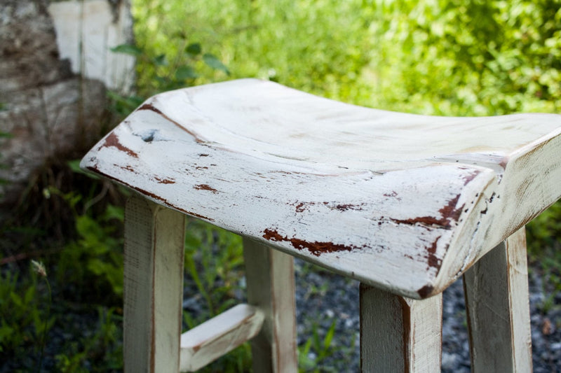 Counter Height Stool, Bar Stools, Live Edge Bar Stool, Farmhouse Stool, Backless Stool, Cottage Stool, Distressed Furniture, Wood Stool