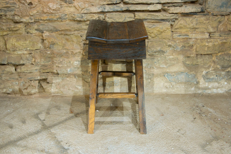 Rustic Bar Stools, Wood Saddle Bar Stools, Barn Wood Stool, Western Saddle Stool, Backless Stool, Farmhouse Stool, Solidly Constructed Stool