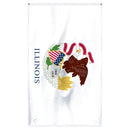 Illinois State Flag 3x5 - Durable Nylon, Brass Grommets, Made in USA