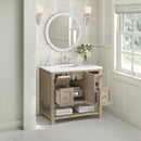 James Martin Breckenridge 36" Single Bathroom Vanity, Whitewashed Oak