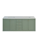 James Martin Chicago 72" Double Bathroom Vanity, Smokey Celadon