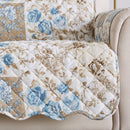 Reversible Floral Patchwork Furniture Protector - Maribel Collection by Great Bay Home
