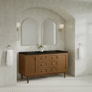 James Martin Laurent 60" Dual Mount Double Bathroom Vanity, Honey Oak