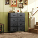9-Drawer Fabric Dresser Storage Cabinet with Metal Frame by 2Dropme