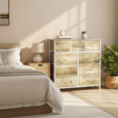 9-Drawer Fabric Dresser Storage Cabinet with Metal Frame by 2Dropme