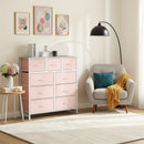 9-Drawer Fabric Dresser Storage Cabinet with Metal Frame by 2Dropme