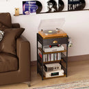4-Tier Media Storage Tower with Drawer, Console Stand for PS5/Xbox/Switch by 2Dropme