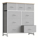 9-Drawer Fabric Dresser Storage Cabinet with Metal Frame by 2Dropme