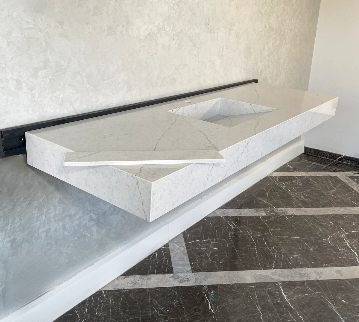Premium Handcrafted Custom Double Quartz Composite Kitchen Sink