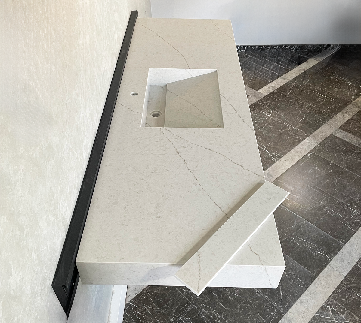 Premium Handcrafted Custom Double Quartz Composite Kitchen Sink, photo 4 of 8