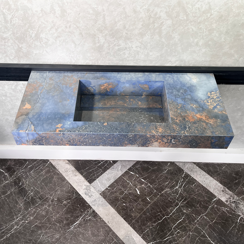 Engineered Stone Thunderstorm Sink - Handcrafted High ES-043, photo 3 of 9