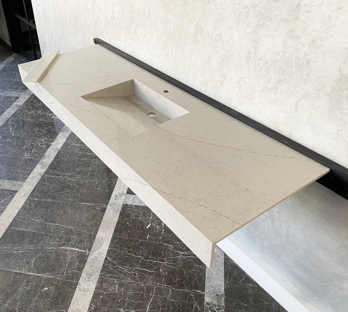Premium Handcrafted Custom Double Quartz Composite Kitchen Sink, photo 3 of 8