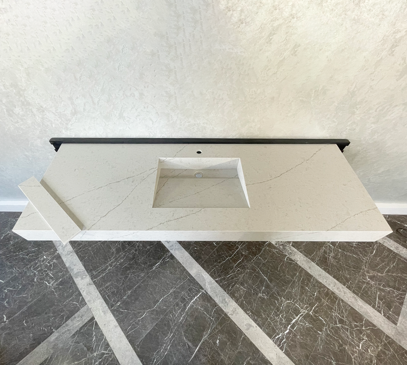 Premium Handcrafted Custom Double Quartz Composite Kitchen Sink, photo 5 of 8