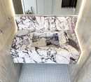 HANDCRAFTED CALACATTA VIOLA MARBLE SINK (NS-095)
