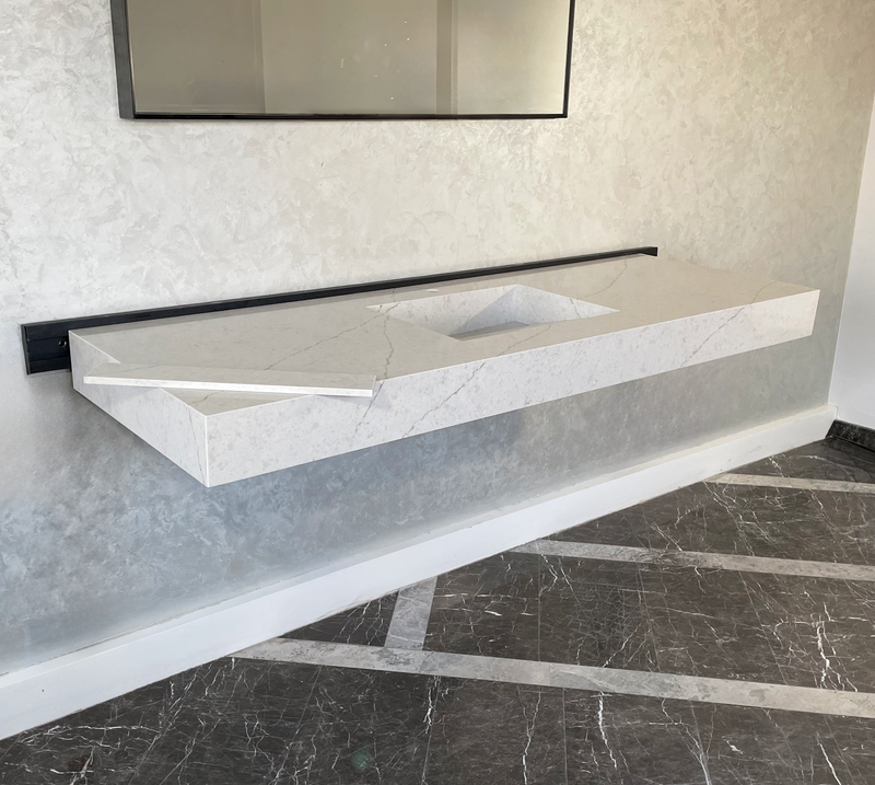 Premium Handcrafted Custom Double Quartz Composite Kitchen Sink, photo 6 of 8
