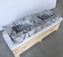 HANDCRAFTED CUSTOM CALACATTA VIOLA MARBLE SINK (NS-160)