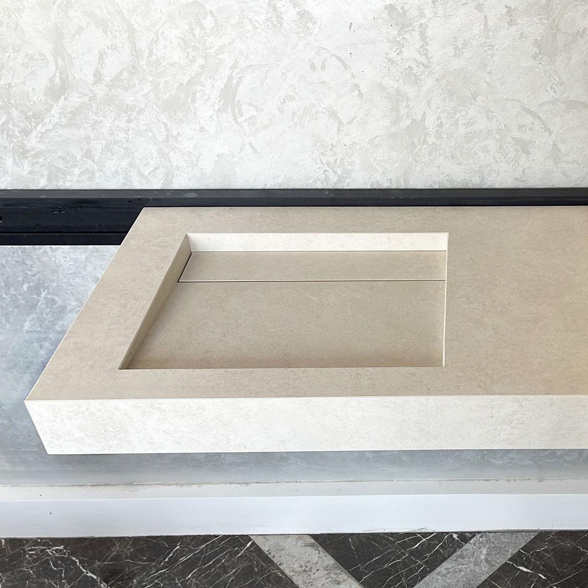 Handcrafted High Performance Engineered Porcelain Bathroom Sink Chianca Di Ostuni, photo 2 of 6