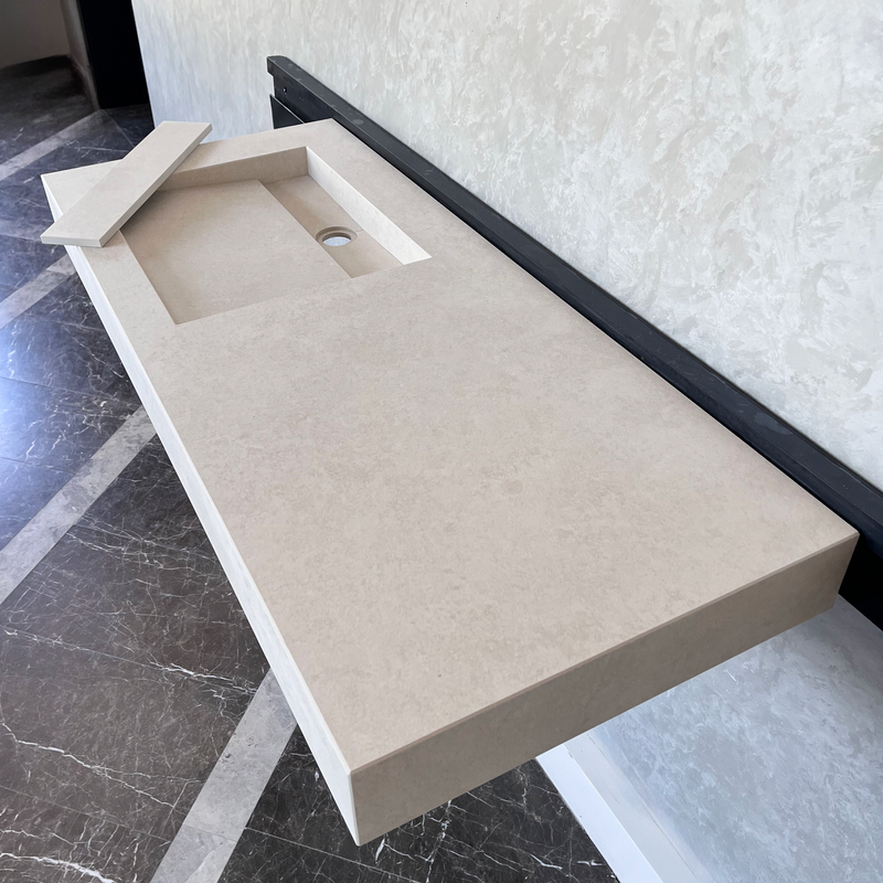 Handcrafted High Performance Engineered Porcelain Bathroom Sink Chianca Di Ostuni, photo 5 of 6